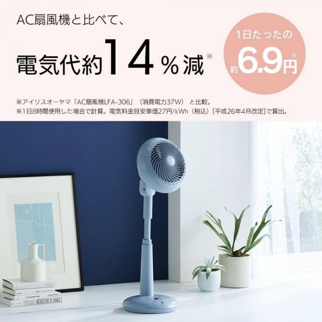 アイリスオーヤマ サーキュレーター 扇風機 STF-DCC18T-A ライトネイビー WOOZOO 上下左右首振り 30畳 パワフル送風 DCモーター リモコン付き WWW_KANDAIZUMI_COM
