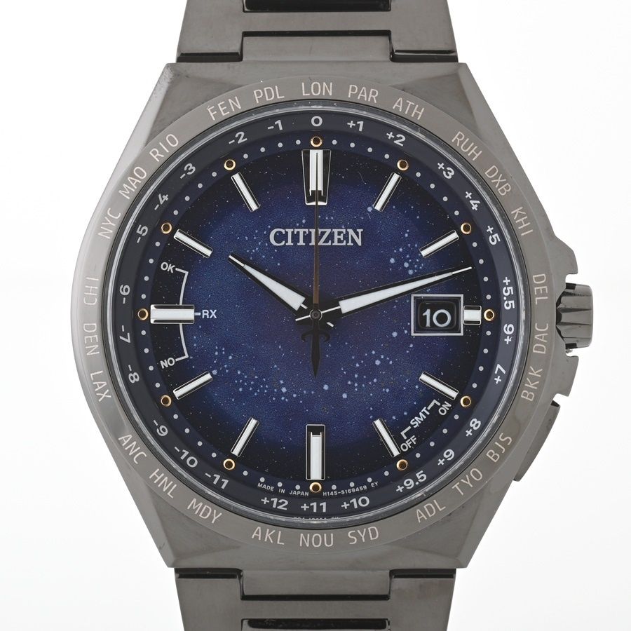シチズン / CITIZEN　アテッサ チタニウム技術50周年記念　コズミックブルーコレクション 限定モデル　CB0219-50L / H145-S123704　電波ソーラー【中古】 商品番号 A-156789