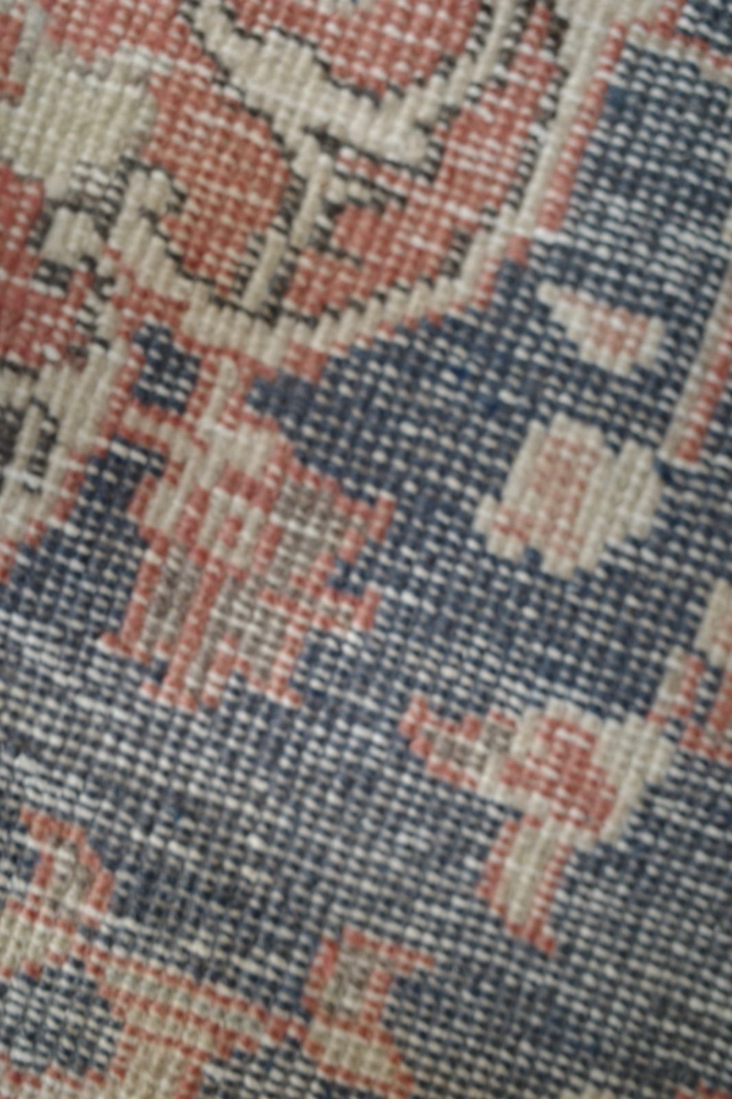 トルコ ヴィンテージ ラグ ブルーメダリオン サックスブルー