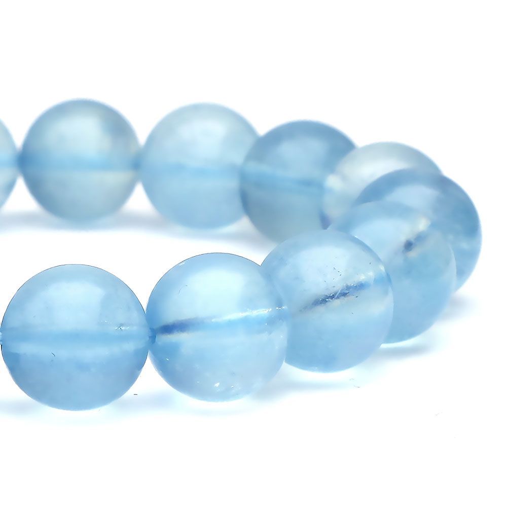 ⭐︎【天然】アクアマリン ブレスレット 12mm 天然 アクアマリン