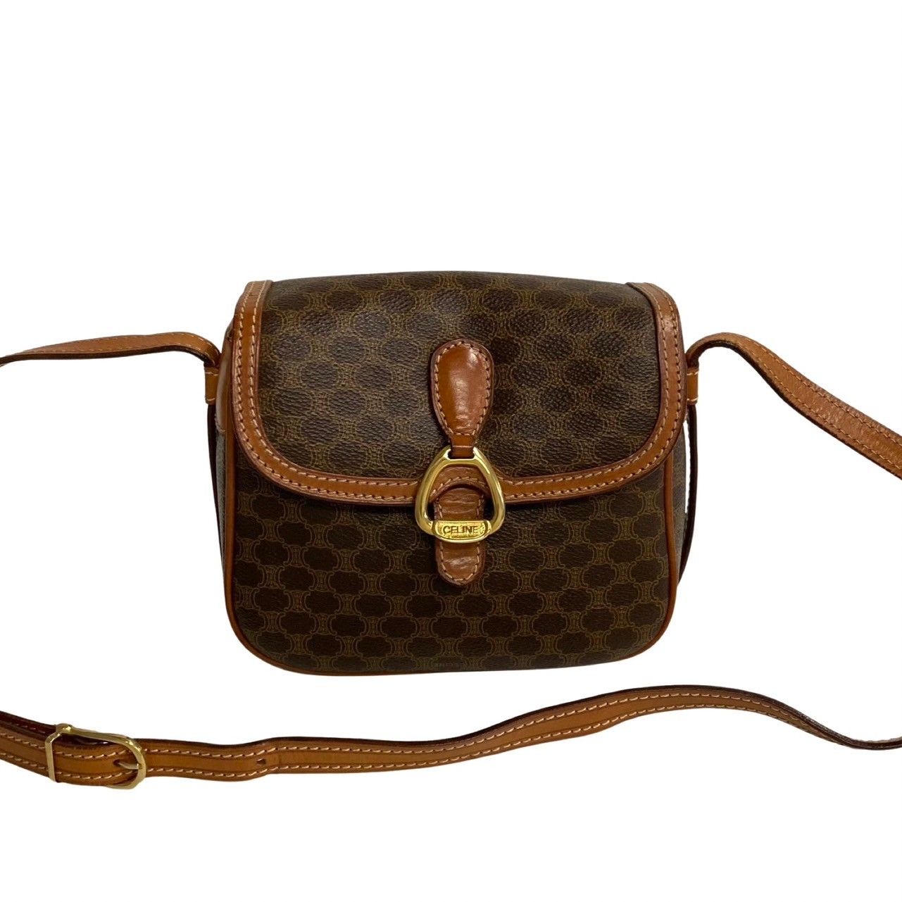 極 美品 CELINE セリーヌ ヴィンテージ マカダム ブラゾン トリオンフ 