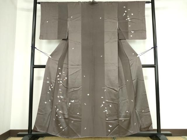 大量入荷 平和屋着物□付下げ 刺繍 宝尽くし花文 松竹梅 金銀彩 正絹 逸品 着物・浴衣