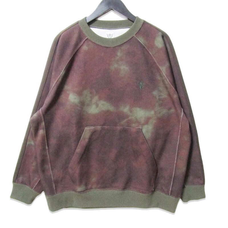 SOUTH2 WEST8 × Pilgrim Surf+Supply サウスツーウエストエイト クルーネックスウェット Trainer Crew Neck UNEVEN DYE M 27109041