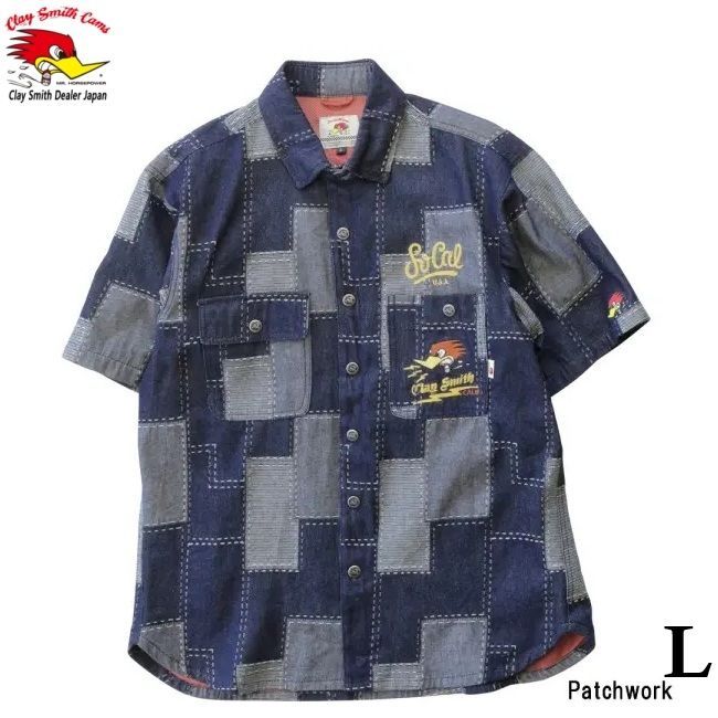 CLAY SMITH クレイスミス lumberjack シャツジャケット CSY-5055 Patchwork Lサイズ パッド付