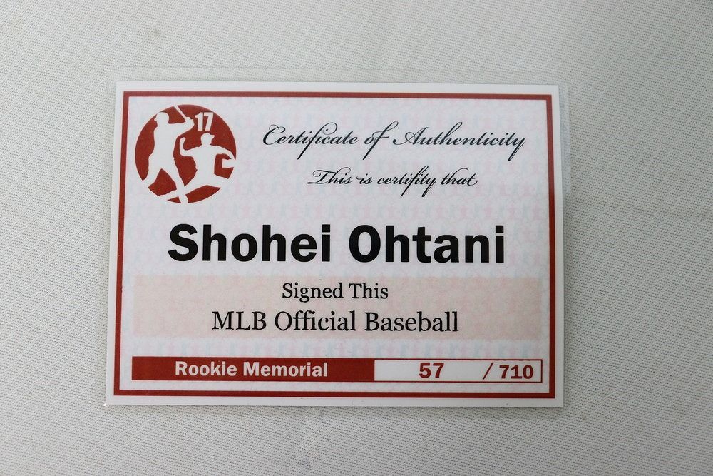 2018　TOPPS社　大谷翔平選手　ルーキーイヤー 直筆サインボール ◇2018 TOPPS社 大谷翔平選手 ルーキーイヤーボール 直筆サイン