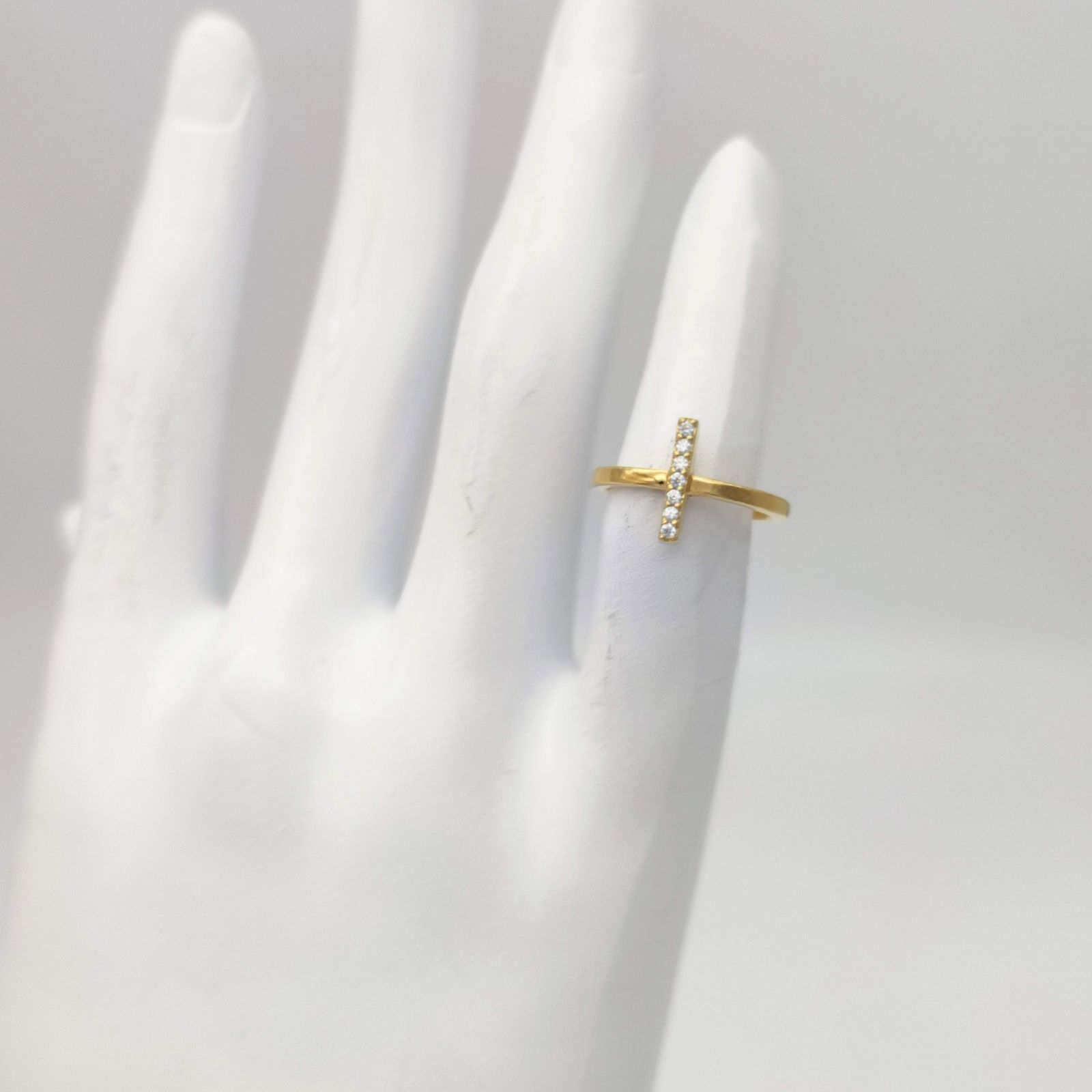 美品】Jouete ジュエッテ クロスデザインピンキーリング 美品】Jouete ジュエッテ クロスデザインピンキーリング