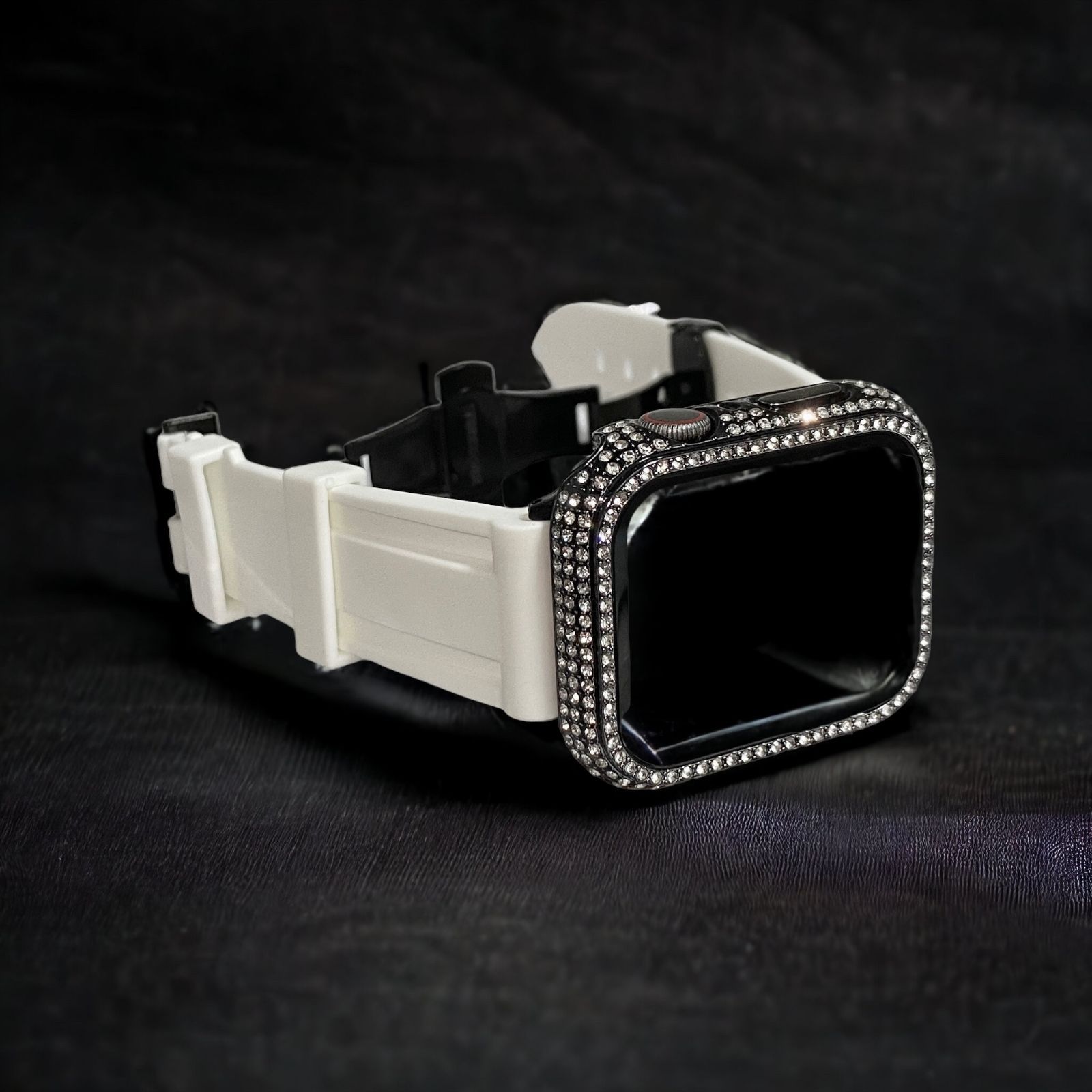 アップルウォッチバンド ラバーベルト Apple Watch キラキラ ケース カバー メンズ レディース 38mm 40mm 41mm 42mm 44mm 45mm 13 series10 42㎜ 46㎜ 49㎜ 入荷