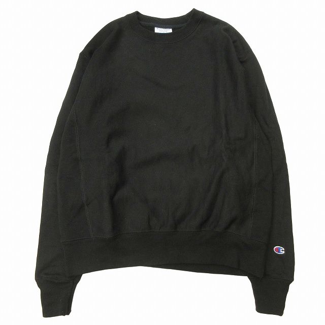 美品 チャンピオン CHAMPION S149 REVERSE WEAVE CREW リバースウィーブ クルーネック スウェット 長袖 トレーナー 目付き 裏起毛 オーバーサイズ ロゴ ワッペン サイドリブ プルオーバー カットソー 