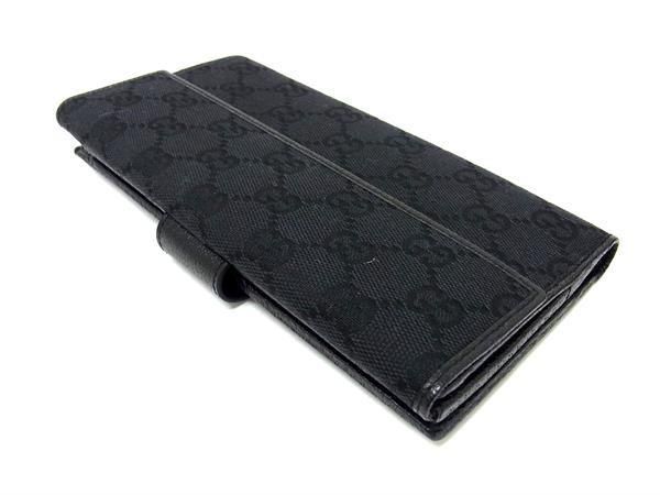 □新品□未使用□ GUCCI グッチ 115092 GG柄 GGキャンバス×レザー 二