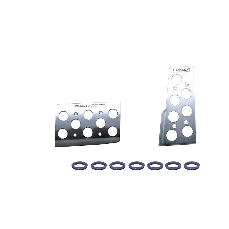 ナポレックス(Napolex) LONZA 車用アルミペダル AT車専用 ペダルセット スポーツペダル 寸法71x110/119x56mm カー用品 LZ-303