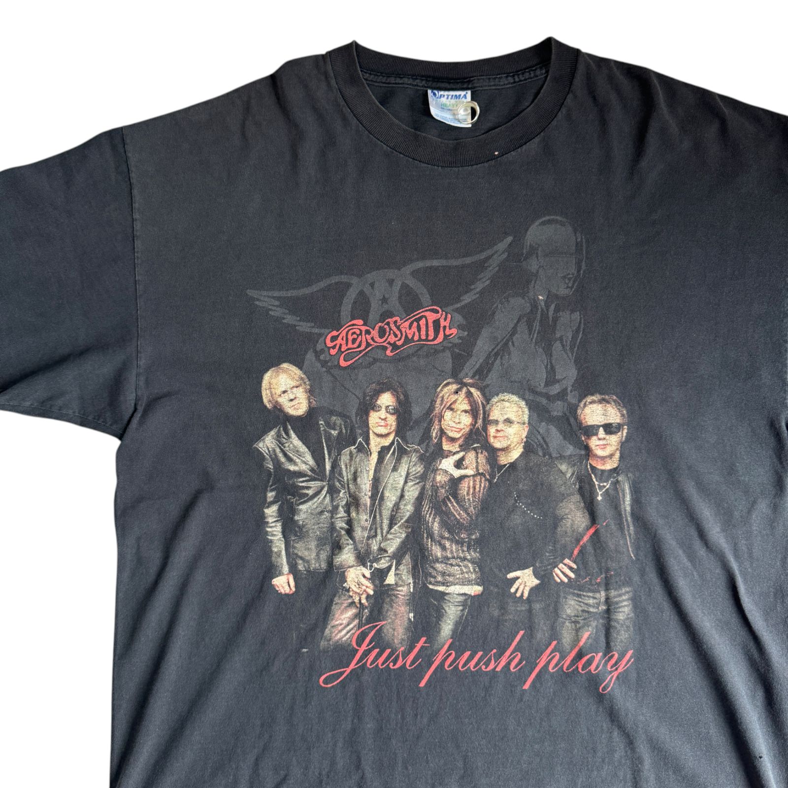 00s AEROSMITH JUST PUSH PLAY 2001 Sorayama エアロスミス Tシャツ XXLサイズ ツアー 空山 ロボット ロックTシャツ バンドTシャツ Vintage ヴィンテージ ビンテージ