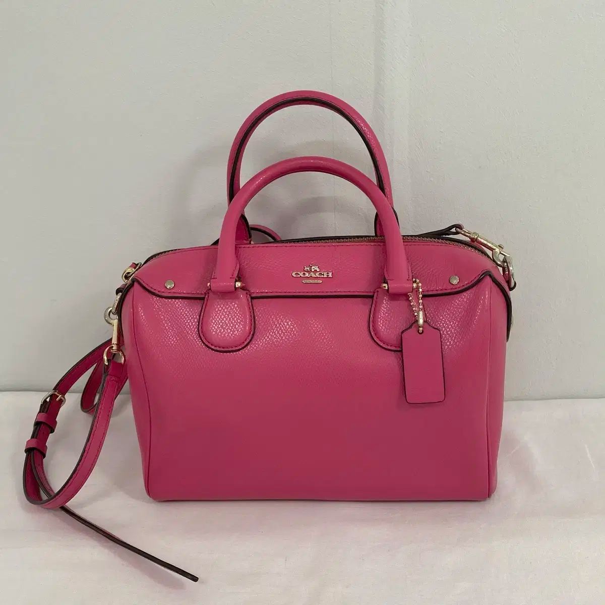 COACH コーチ ミニ ベネット サッチェルバッグ ピンク ハンドバッグ クロスバッグ