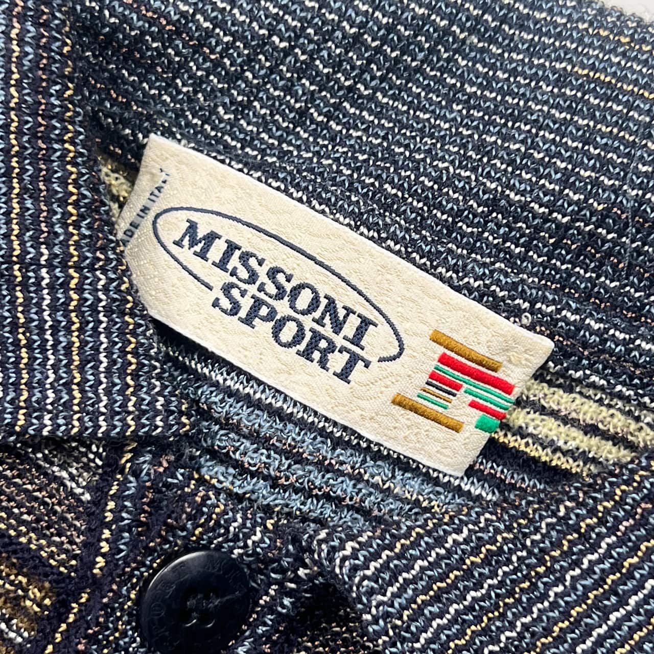 イタリア製 羊毛混 MISSONI SPORT ミッソーニスポーツ ボーダー