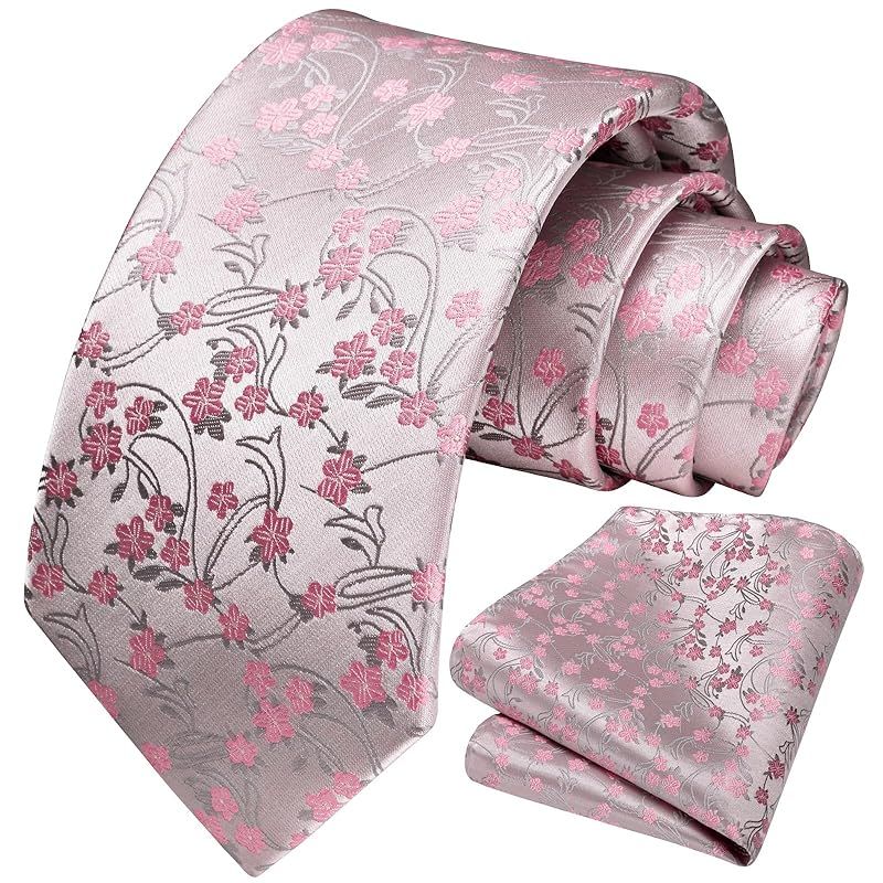 Christian Dior】花柄ネクタイ グレー ピンク 可愛い