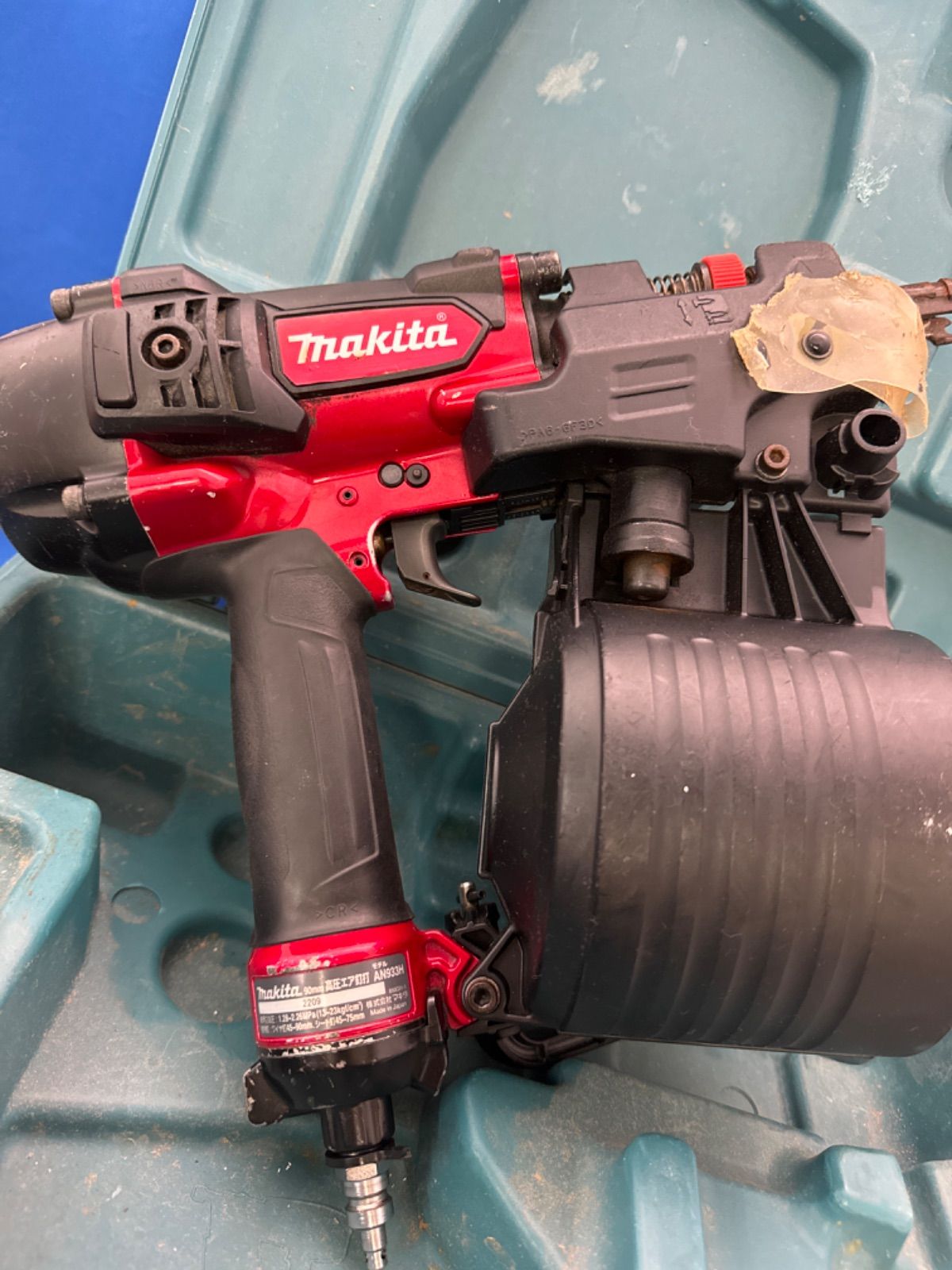 makita(マキタ) 90mm 高圧エア釘打 AN933H - メルカリ