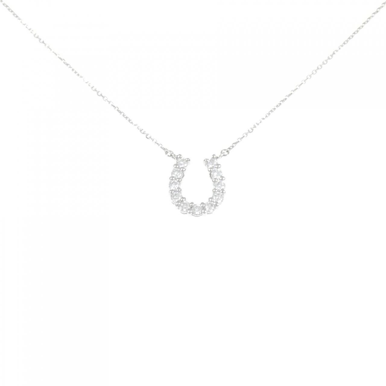 PT900|PT850 ホースシュー ダイヤモンド ネックレス 0.312CT