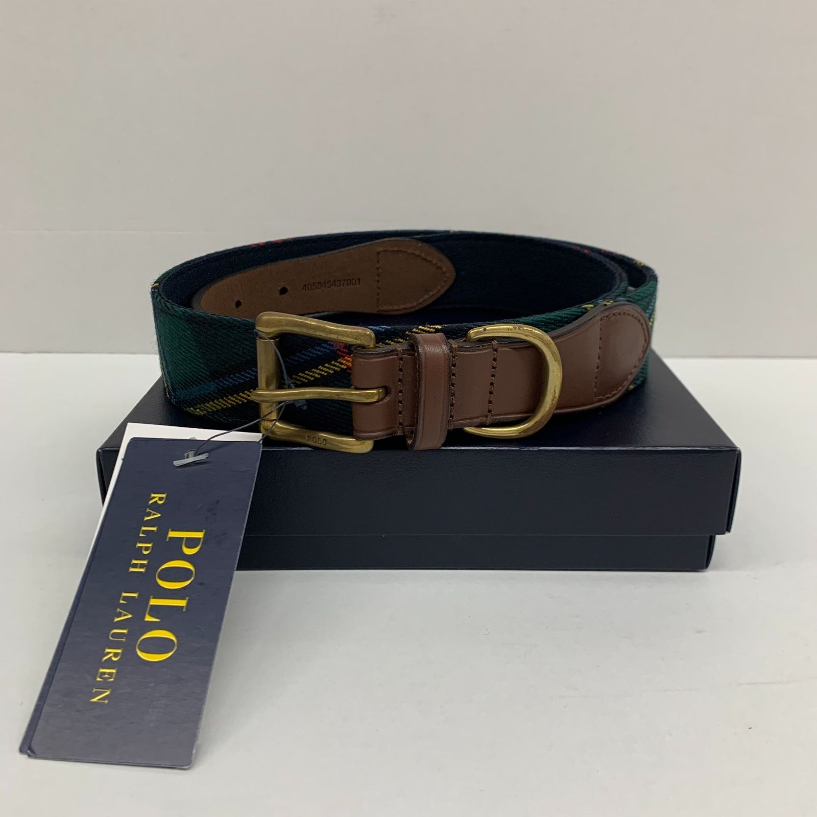 未使用 POLO RALPH LAUREN タータンチェック ベルト W34 ポロ
