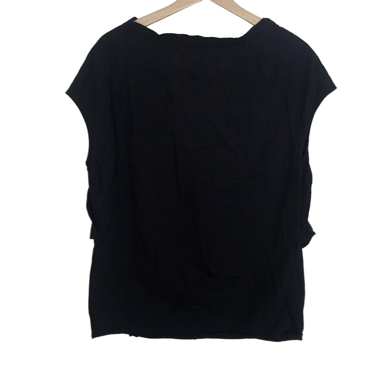「Deuxieme Classe」 半袖ニット - ブラック レディース Deuxieme Classe 「Deuxieme Classe」 半袖ニット - ブラック