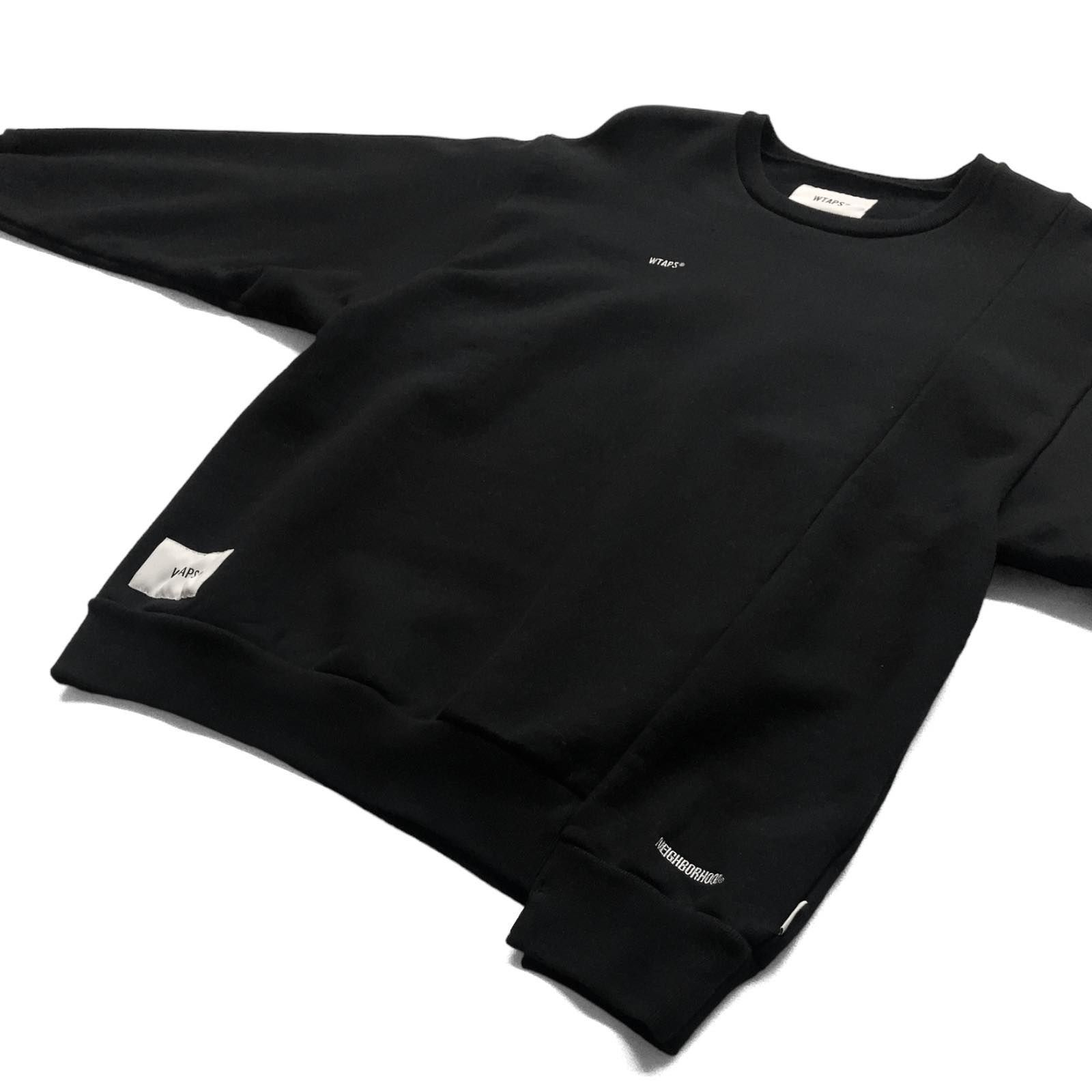 中古品】19AW WTAPS x NEIGHBORHOOD RIPPER CREW NECK SWEATSHIRT