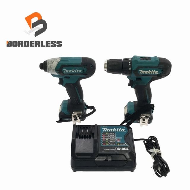 ☆中古品☆makita マキタ 10.8V 充電式インパクトドライバ TD110D 充電式ドライバドリル DF333D バッテリー2個 充電器付  98974 - メルカリ