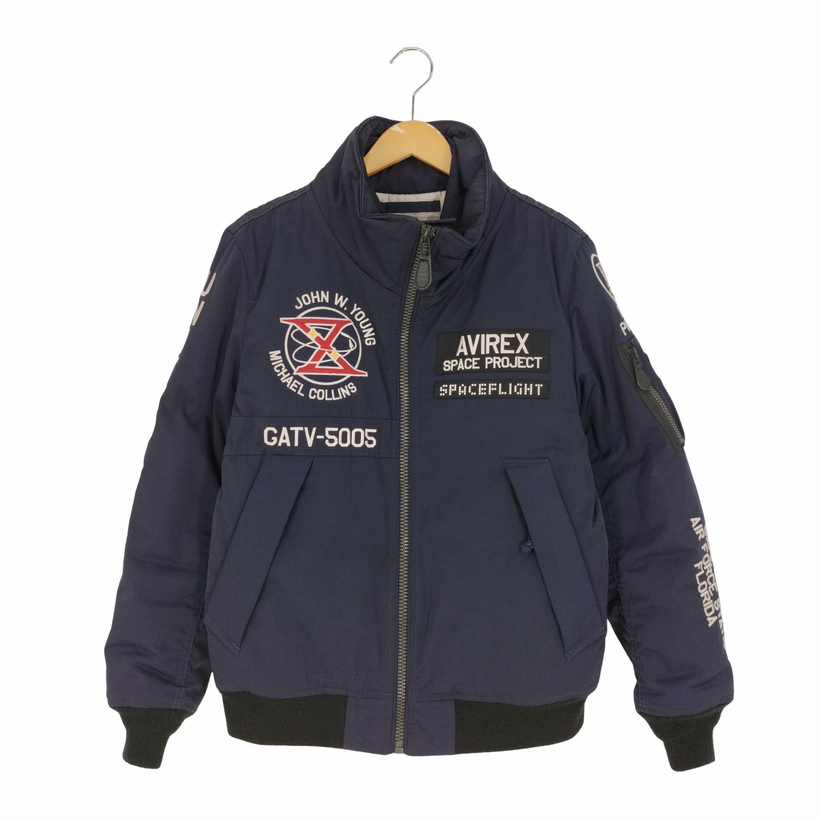 AVIREX 限定デザイン　SPACEWALK MA-1 フライトジャケット　L AVIREX フライトジャケット L MA-1 SPACE WALK 【公式通販】