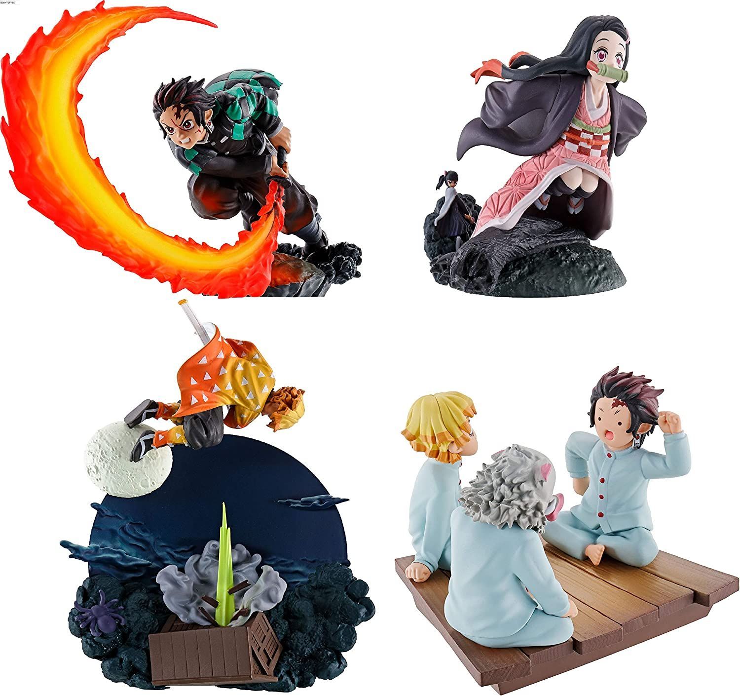【新品】プチラマシリーズ 鬼滅の刃 情景乃箱 其の壱の編 4個入りBOX