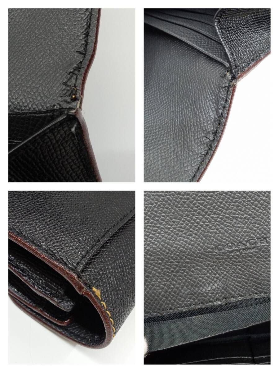 COACH アニマルフェイス ファズ ベア 長財布 ウォレット F22724 QBBK 