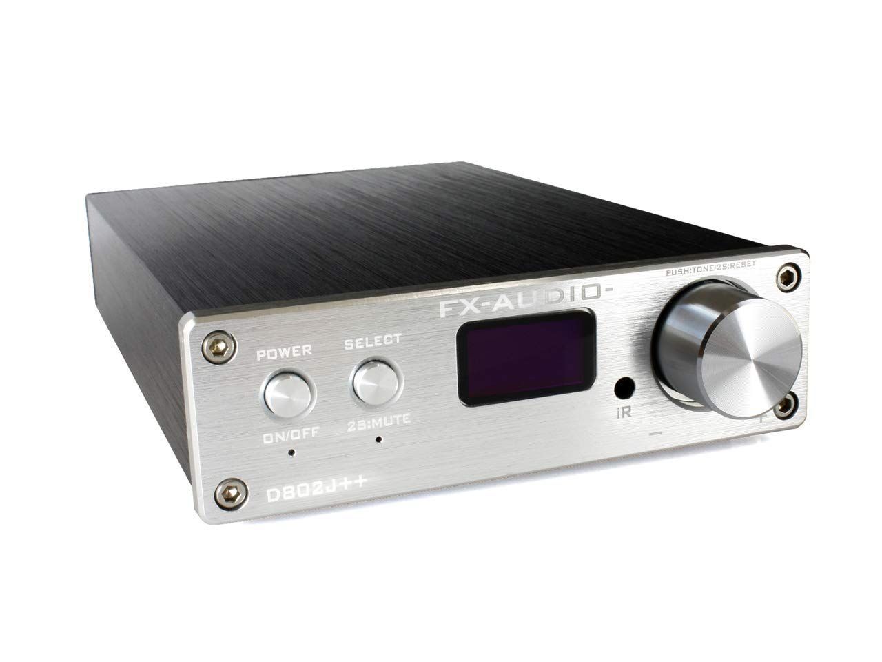 商品 シルバー デジタル 同軸 オプティカル 光 USB フルデジタルアンプ STA326搭載 デジタル3系統24bit|192kHz対応 アナログ1系統入力 D802J FX-AUDIO-