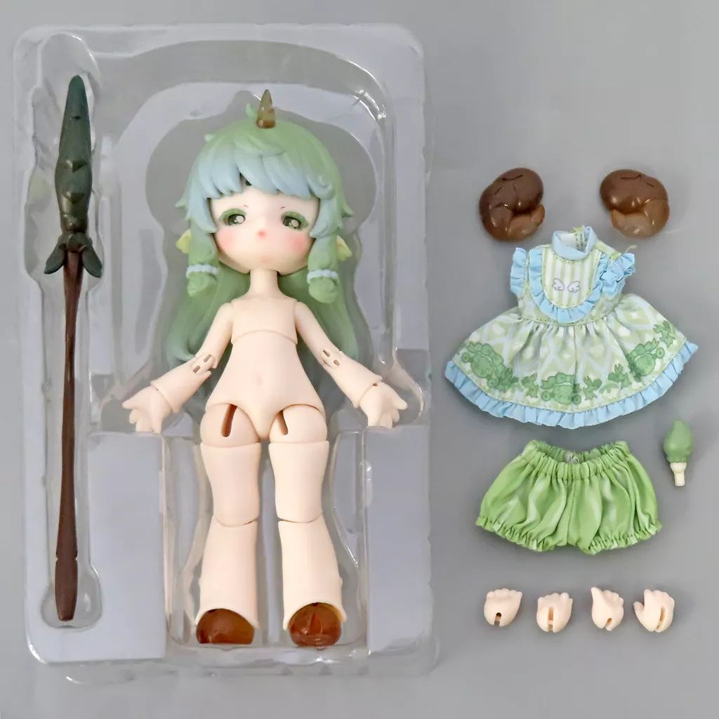 【】トレーディングフィギュア モクモクヤギ 「Penny’s Box × DOLLZONE ANTU(アンティーユ)：萌獣魔法 BJDブラインドドールシリーズ」