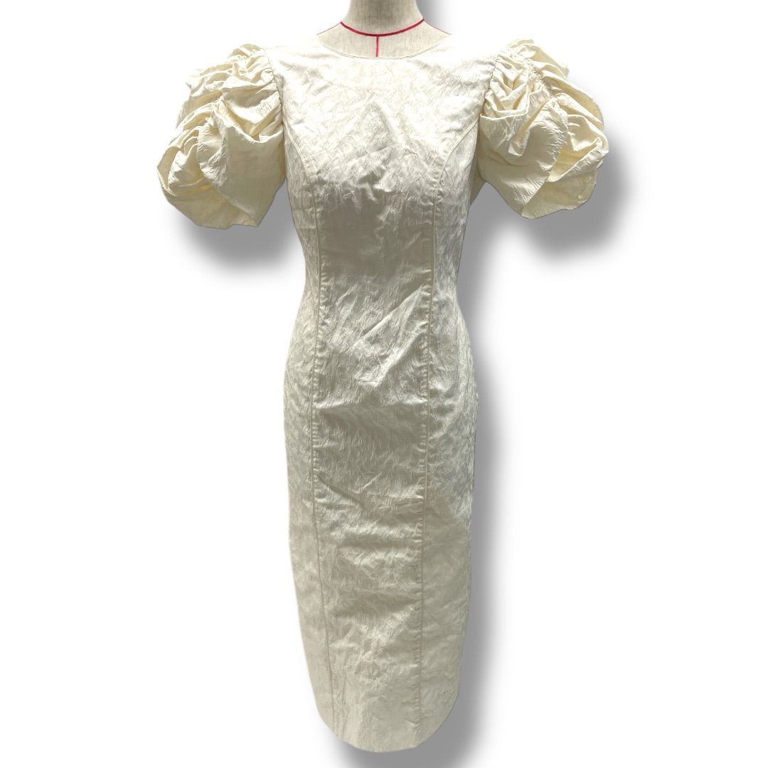 Estella.K エステラケー Butterfly Jacquard Midi Dress