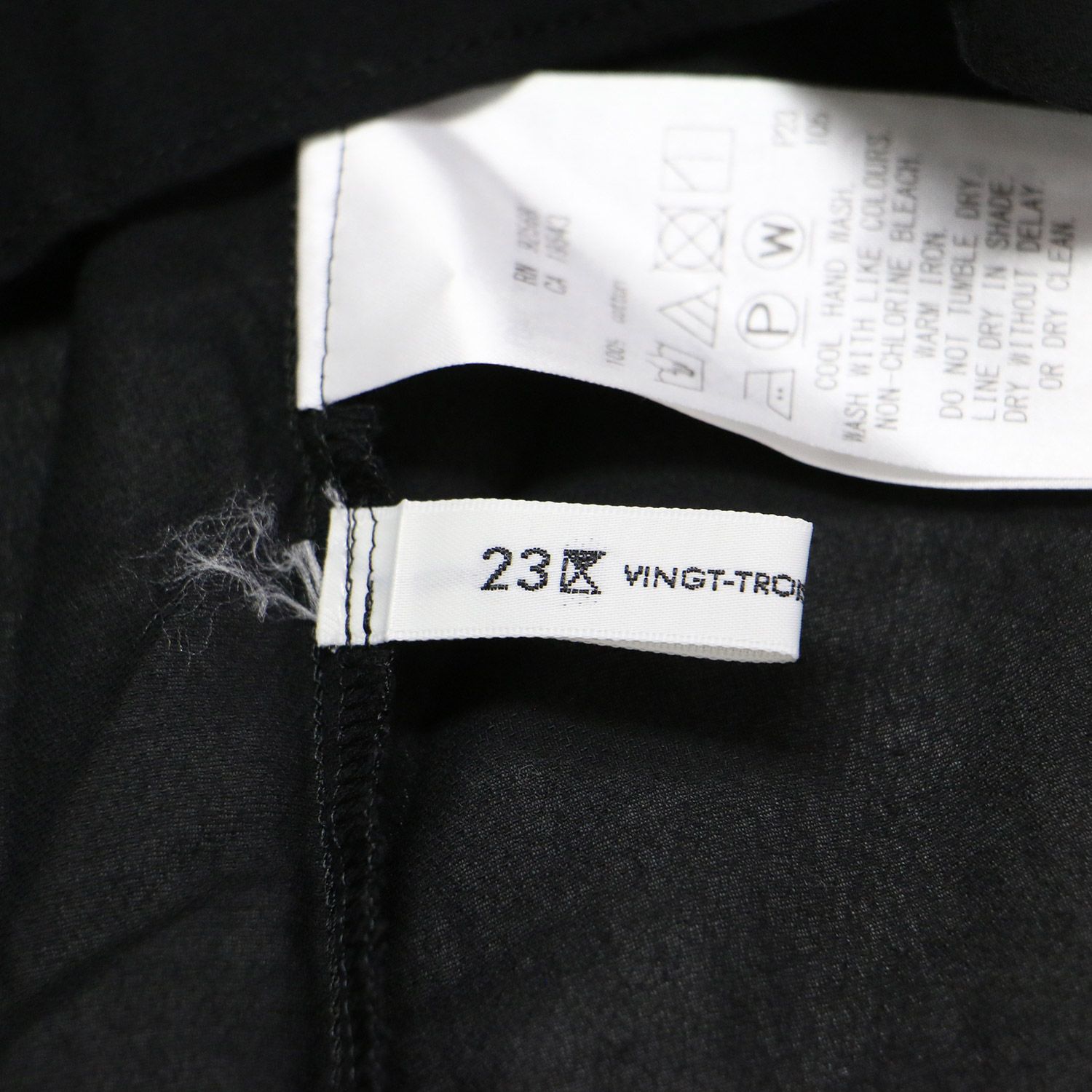 23区 ニジュウサンク ブラウス ブラック 黒 サイズ:46(XXXL
