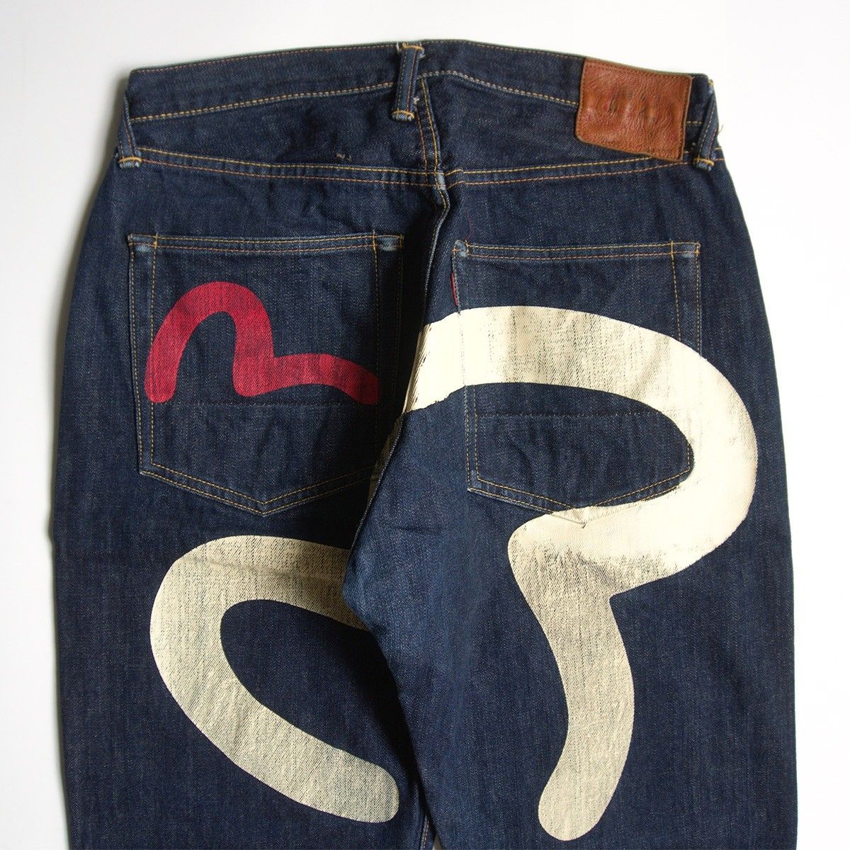 雰囲気抜群/濃紺】EVISU 【LOT.2001 デニムパンツ】34×35 エビス