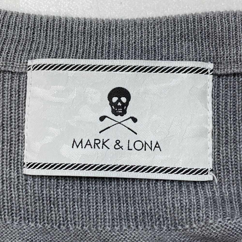 MARK & LONA グレー セーター セール サイズ：50 MARK&LONA マークアンドロナ Vネック ニット