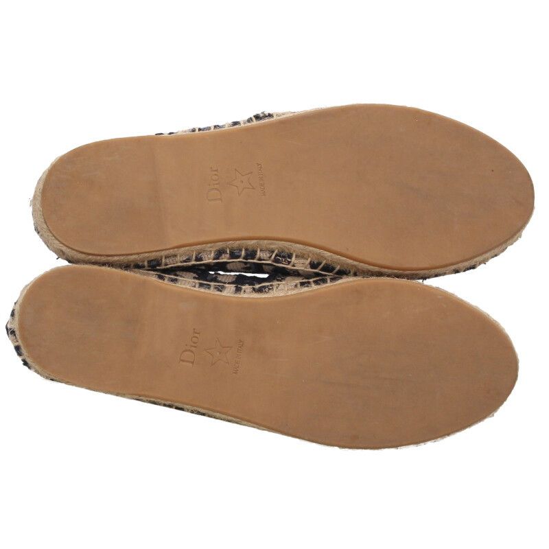 オブリーク総柄エスパドリーユシューズ