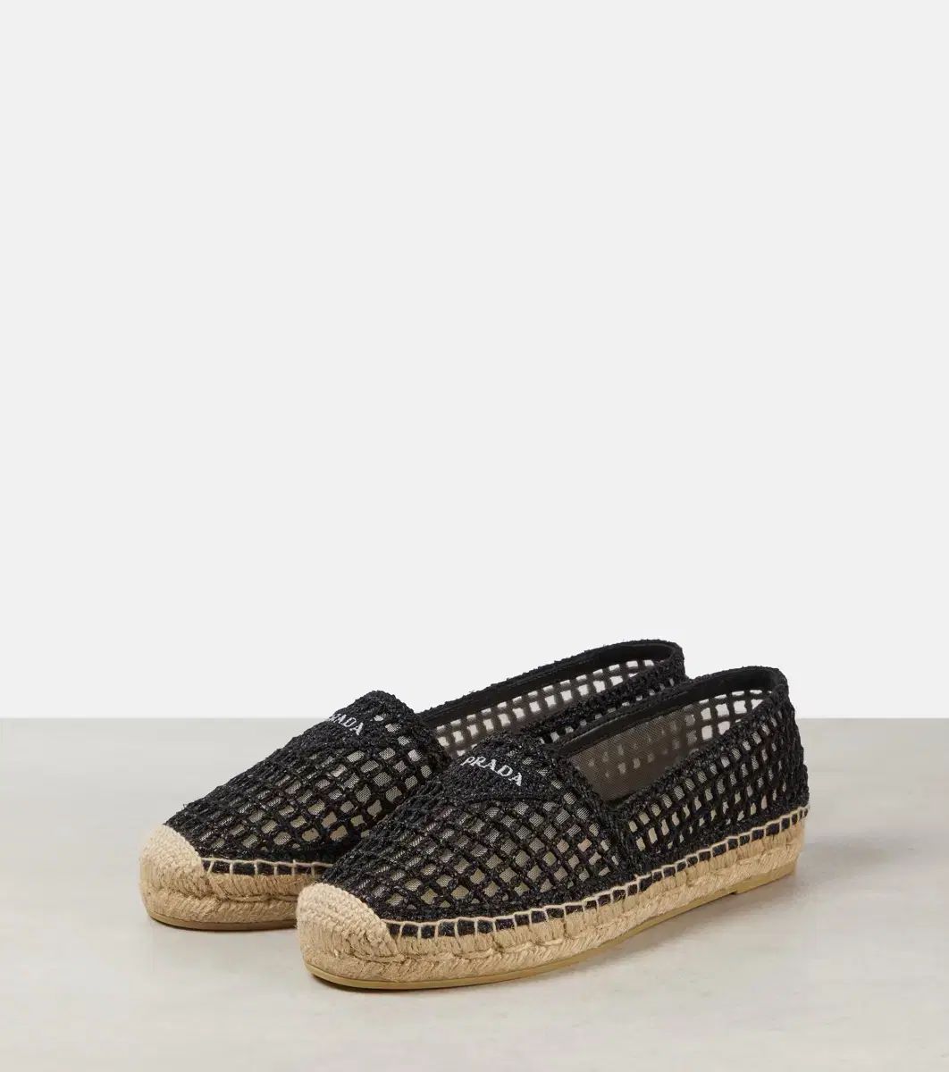 品 ユング ガイハ PRADA プラダ かぎ針編み エスパドリーユ スリッポン