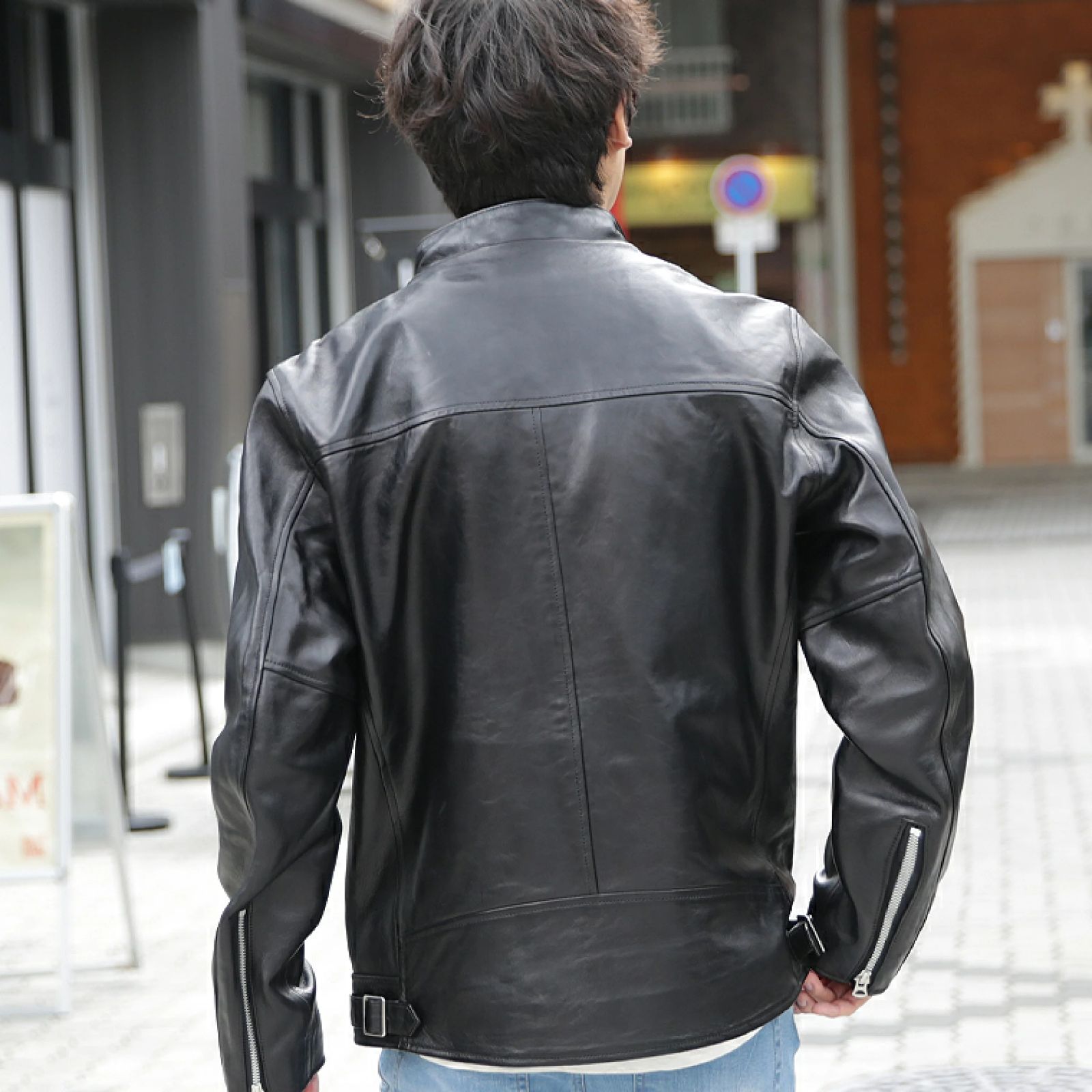 正規品【Schott/ショット DOUBLE BREST RIDERS JACKET】ライダース 革 ...