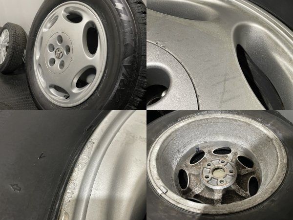 【BS BLIZZAK VRX 225/60R16】スタッドレス【トヨタ セルシオ 純正ホイール 16インチ 7J5HPCD114.3+45】バリ溝　(MTL458)