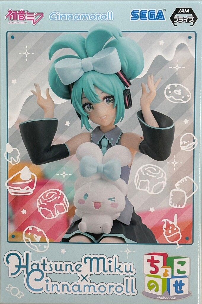 セガ 初音ミクシリーズ ちょこのせ プレミアムフィギュア VOCALOID×サンリオキャラクターズ 初音ミク×シナモロール