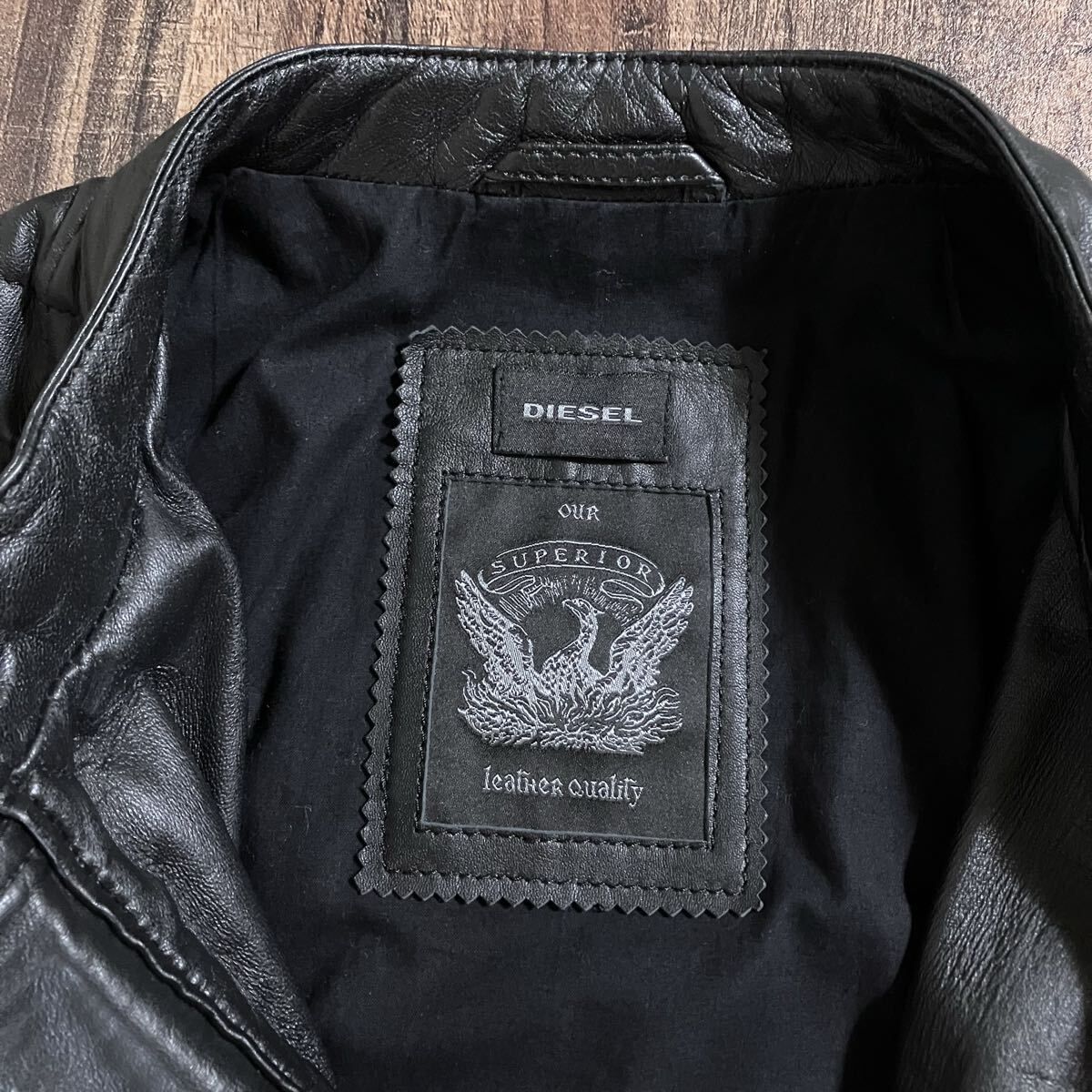 現行モデル　DIESEL ディーゼル　ダブルライダース　ショート丈　ユーズド加工 楽天市場】【中古品】【メンズ】 DIESEL ディーゼル TIMELESS SUPERIOR