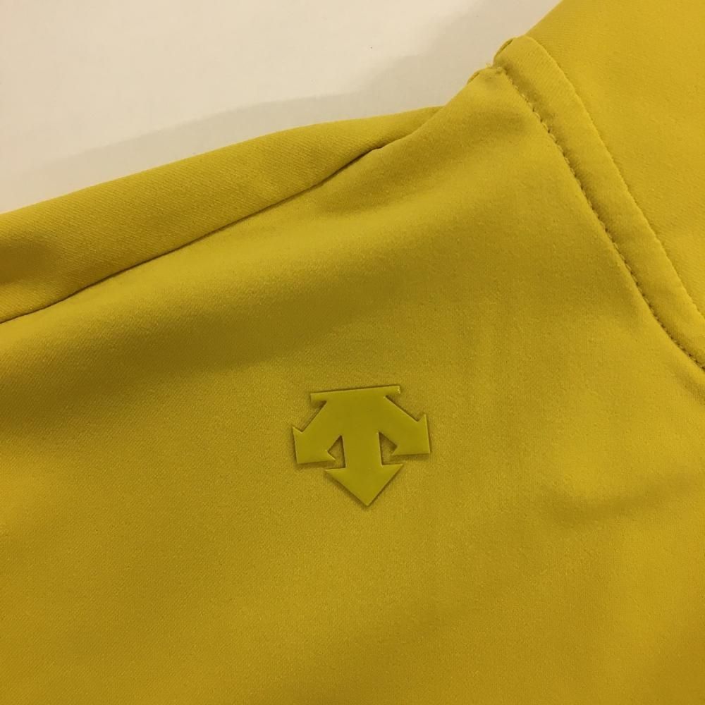 DESCENTE - 【美品】デサントゴルフ ジャケットブルゾン イエロー×黒 ロゴプリント 薄手 中田英寿 メンズ M ゴルフウェア DESCENTE DESCENTE GOLF 【美品】デサントゴルフ ジャケットブルゾン