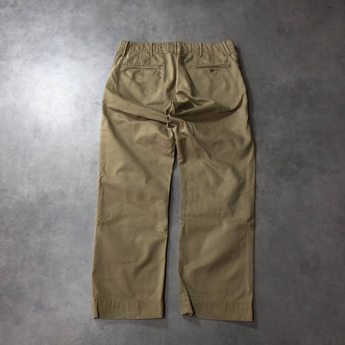 【34インチ/32】RRL チノフィールドパンツ リペア加工 GQ3794◇RRL：チノフィールドパンツ◇32×34◇リペア加工 ダブル