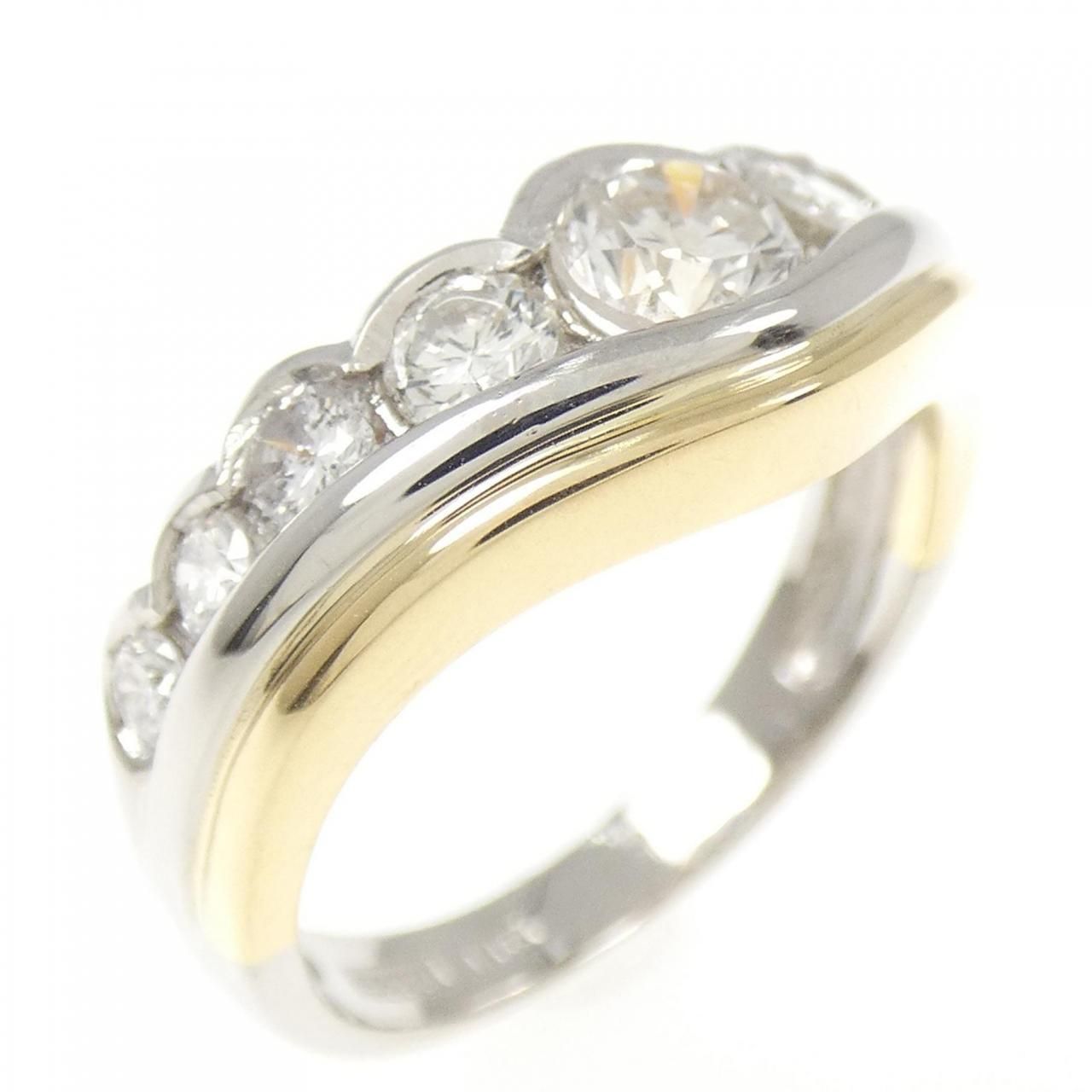 PT900|K18YG ダイヤモンド リング 1.01CT