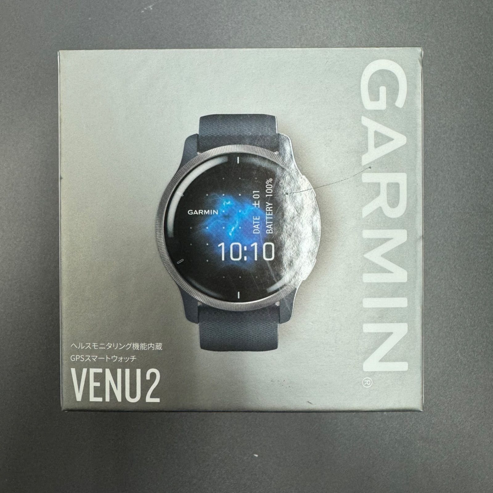 新品】訳あり品 GARMIN ガーミン Venu 2 Granite Blue/Silver 010-02430-60 GPS スマートウォッチ -  メルカリ