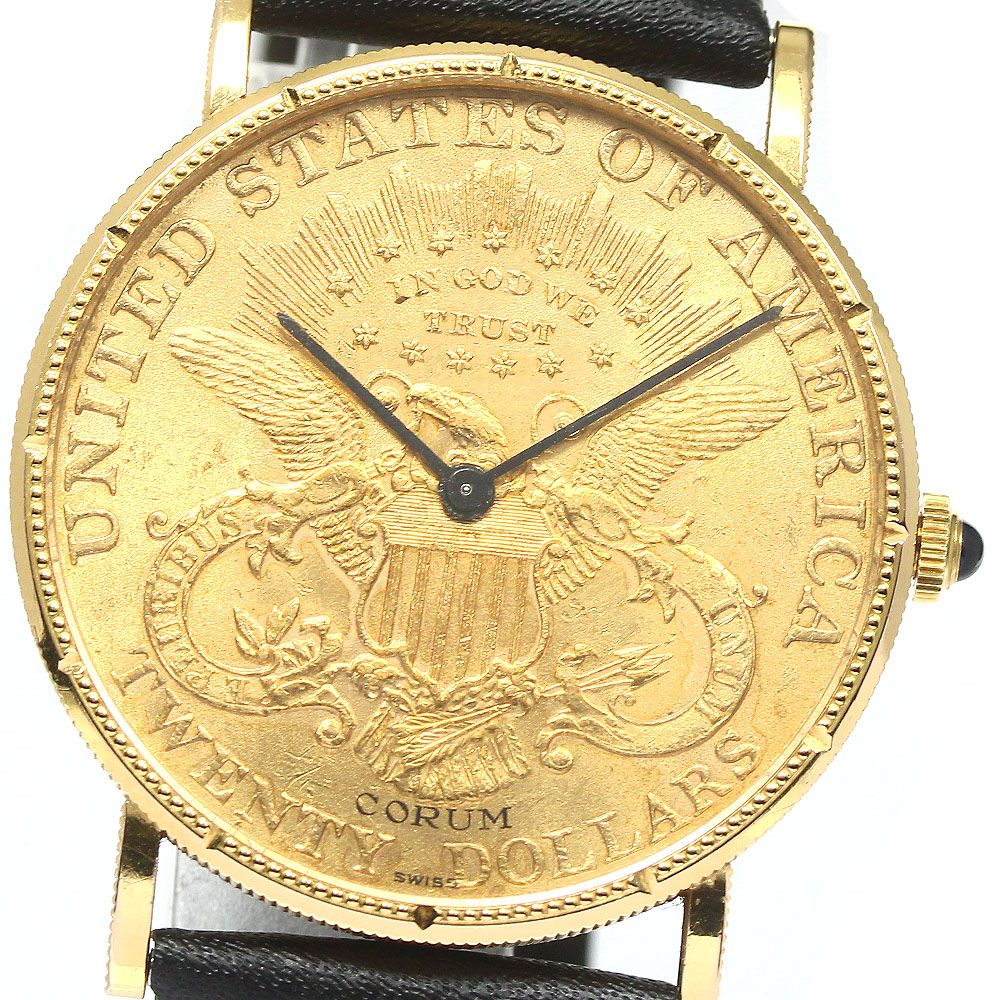 コルム CORUM コインウォッチ K18YG 手巻き メンズ_735357 - メルカリ