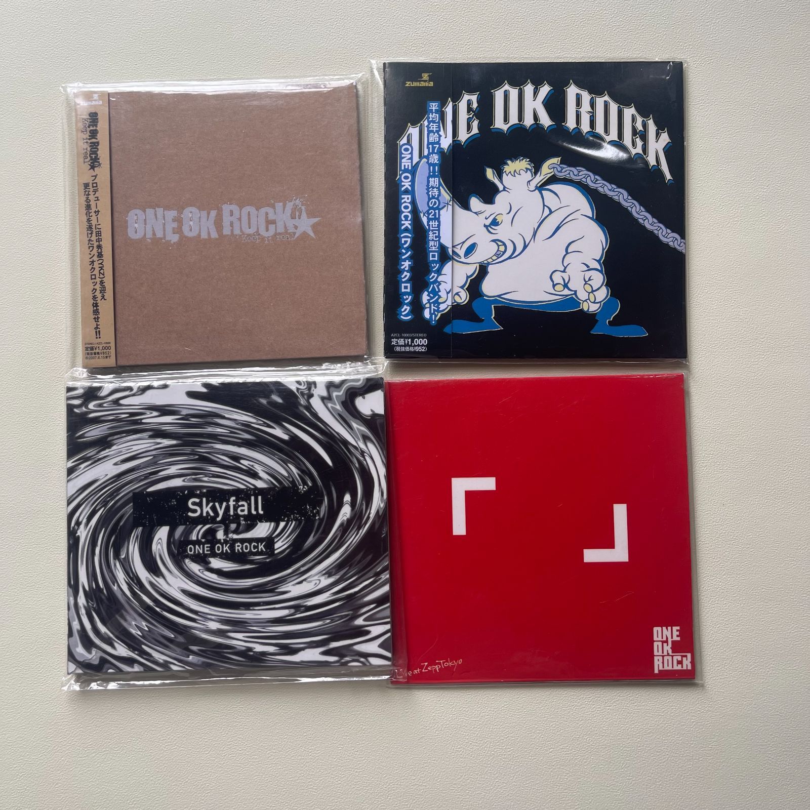 ONE OK ROCK CD4枚セット 帯付き ONE OK ROCK CD4枚 ONE OK ROCK CD4枚セット 帯付き ONE OK ROCK