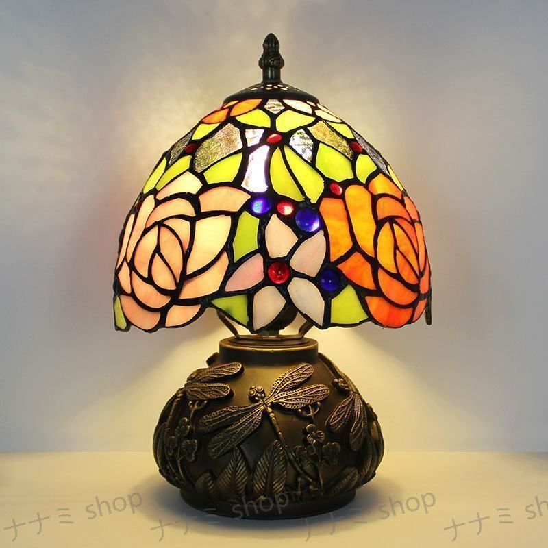 ティファニースタイルテーブルランプステンドグラスランプデスク読書灯