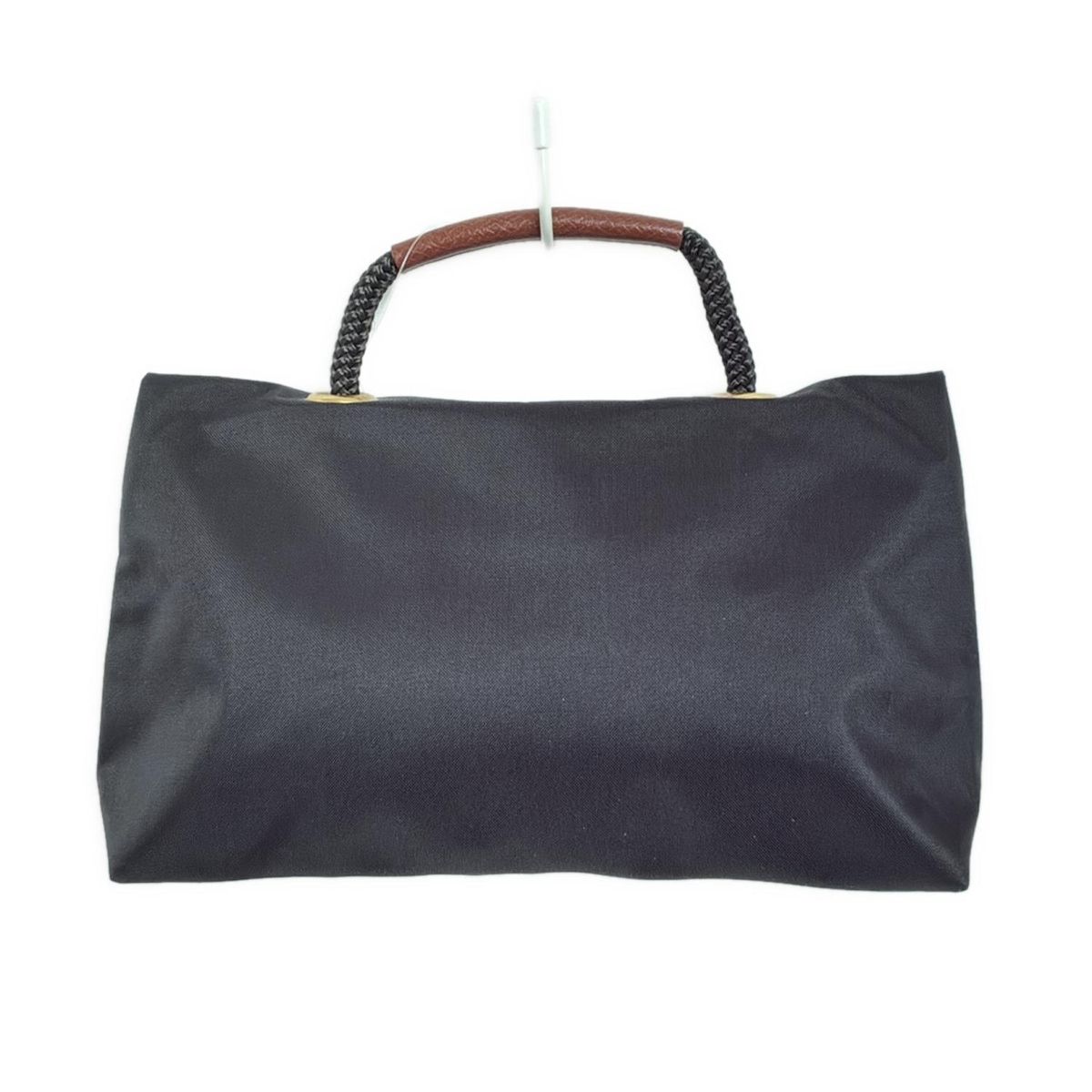 LONGCHAMP(ロンシャン) ハンドバッグ美品 - 黒×ダークブラウン