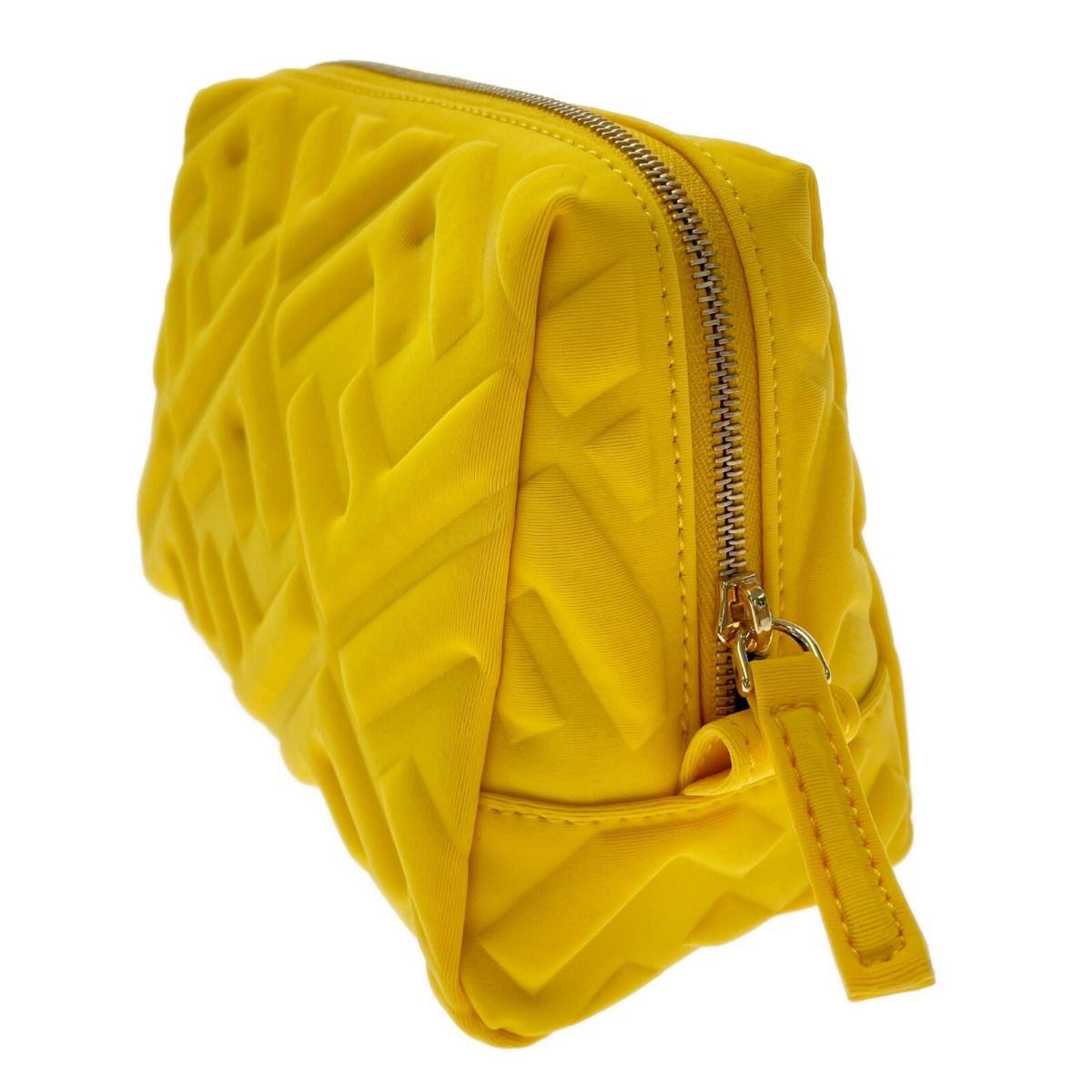 FENDI フェンディー イエロー ポーチ 化粧ポーチ 黄色 FENDI フェンディ ビューティーポーチ イエロー コスメポーチ