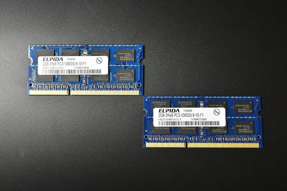 Mac対応 メモリ ELPIDA DDR3 2GB×2枚 PC3-10600S - メルカリ
