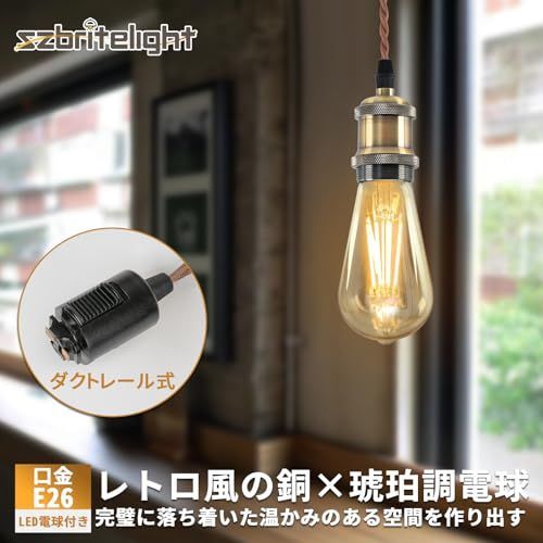 ダクトレール用+電球（３個セット） szbritelight 配線ダクトレール用